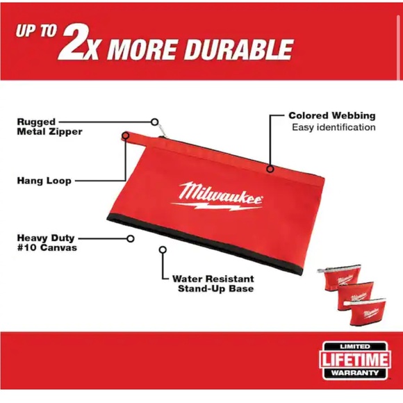 NWT Milwaukee 3 Pack Tool Bags - Picture 2 of 9